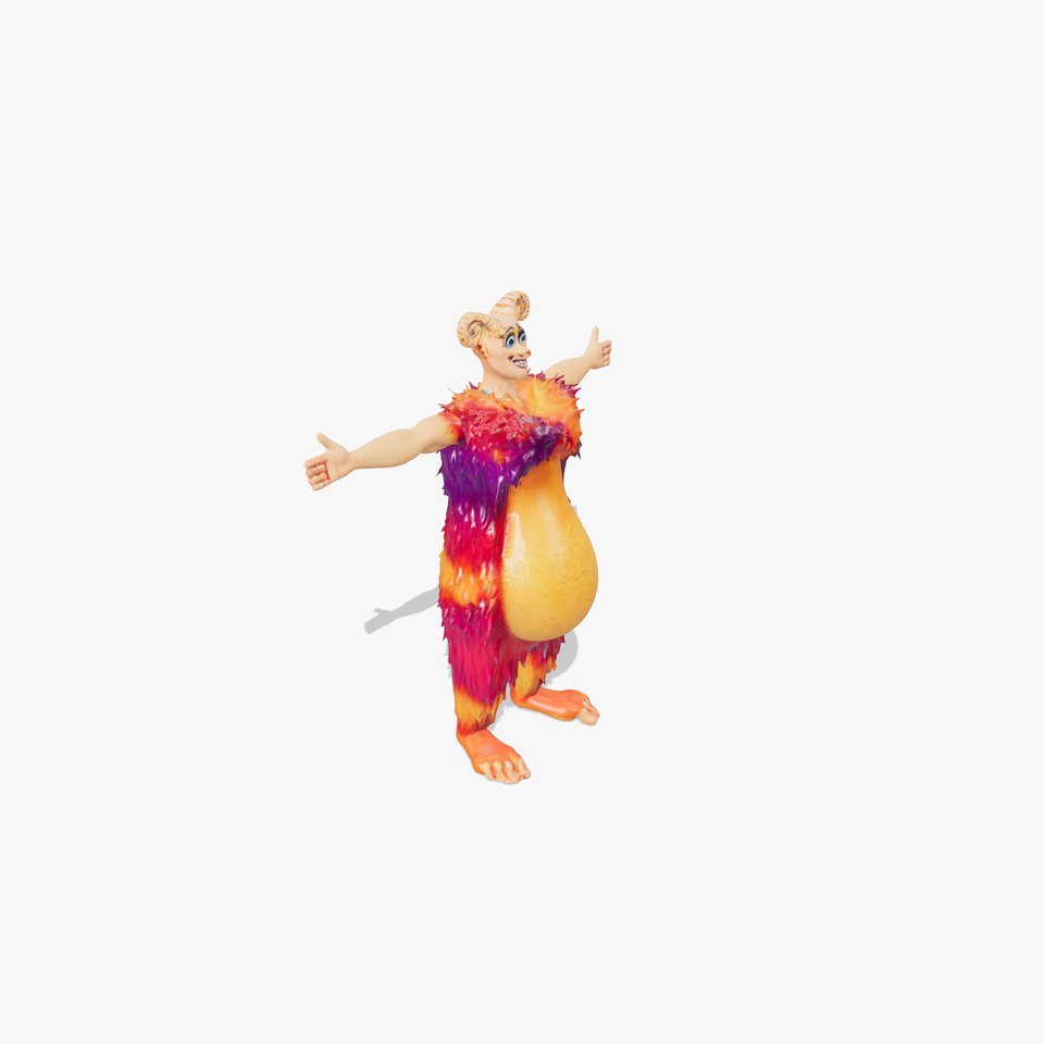 Vibrant Furry Creature model pack